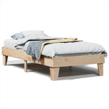Bed Frame without Mattress 100x200 cm Solid Wood Pine 855361