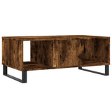 Coffee Table Smoked Oak 90x50x36.5 cm Engineered Wood 830601