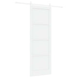 Sliding Door White 83 x 232 cm Solid Pine Wood 3333229