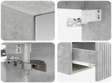 Bathroom Cabinet Set 5 pcs Concrete Grey Engineered Wood 3406282