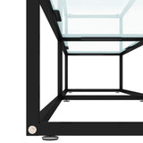 TV Cabinet White Marble 200x40x40.5 cm Tempered Glass 331728