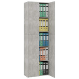 Office Cabinet Concrete grey Engineered wood Tall storage 800301