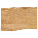 Table Top 70x40x2.5 cm Live Edge Solid Wood Mango 370705