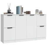 Sideboards 3 pcs White Engineered Wood 3115844