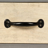 TV Cabinet Solid Mango Wood and Steel 120x30x45 cm 246282