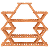 Flower Stand 110x25x105 cm Solid Wood Fir 362878