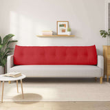 Back Pillow Red 200 x 24 x 50 cm Fabric 42014598