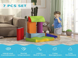 7 Piece Soft Soft Play Set for Toddlers 1-3 Years, Blue T3398P348554