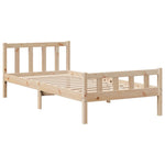 ZNTS Bookcase Bed without Mattress 100x200 cm Solid Wood Pine 3322111