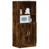 Kitchen Cabinet Smoked Oak 57x41.5x131.5 cm Engineered Wood 860125