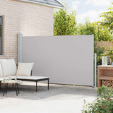 Patio Retractable Side Awning 180x300 cm Grey 313401