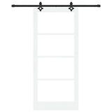 Sliding Door ORKDAL White and Black 93 x 211 cm 3332178