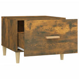 Coffee Tables 2 pcs Smoked Oak 50x50x40 cm Engineered Wood 817532