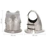 ZNTS Medieval Knight Body Armour Cuirass Replica LARP Silver Steel 286122
