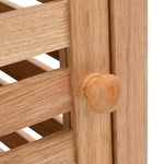 ZNTS Bathroom Storage Cabinet Solid Walnut Wood 39.5x35.5x123 cm 247099