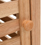 Bathroom Storage Cabinet Solid Walnut Wood 39.5x35.5x86 cm 247098