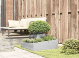 Garden Planter Silver 60 x 60 x 50 cm Stainless Steel 873575