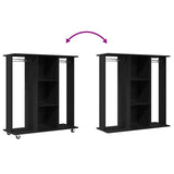 Wardrobe with Shelf Black oak 102 x 38 x 110 cm Engineered wood 873909