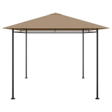 Gazebo 384x281x270 cm Taupe 180 g/m 313922