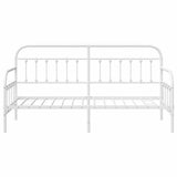 Daybed Frame White 80 x 200 cm Powder-Coated Steel 42002643