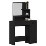 Dressing Table Black Oak 86.5 x 35 x 136 cm Engineered Wood 862783