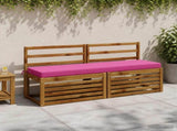 2-Piece Bench Cushions SOEST 2 pcs 100% Polyester Pink 949941