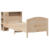Bookcase Bed without Mattress 100x200cm Solid Wood Pine 3323080