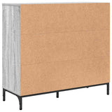 Sideboard Grey Sonoma 89.5 x 33 x 82 cm Engineered Wood 883460