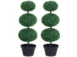 Artificial Plants Honeysuckle Flower in Pot Fake Plants with Curved Boots for Indoor 15x15x150cm T3398P343099