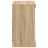 Sideboard with LED Lights Sonoma Oak 60.5x37x67 cm 836695
