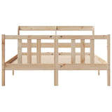Bed Frame with Headboard without Mattress 135x190 cm Double 3306700