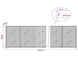 Gabion with 5 mm Wire and 5x5 cm Mesh 1150x10x100 cm 3463985