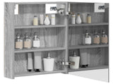 Bathroom Mirror Cabinet Grey Sonoma 40 x 10.5 x 60.5 cm 889028