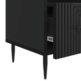 TV Cabinet with Drawer Black 102 x 34.5 x 50 cm Engineered Wood 894906