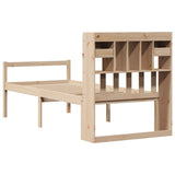 Bookcase Bed without Mattress 100x200 cm Solid Wood Pine 3322051