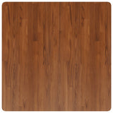 Square Table Top Dark Brown 90x90x2.5cm Treated Solid Wood Oak 343047