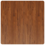 ZNTS Square Table Top Dark Brown 90x90x1.5cm Treated Solid Wood Oak 343019