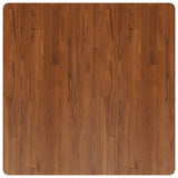 ZNTS Square Table Top Dark Brown 90x90x1.5cm Treated Solid Wood Oak 343019