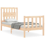 Bed Frame without Mattress Small Single Solid Wood Pine 3192386