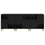Sideboards 3 pcs Black Oak 60 x 35 x 70 cm Engineered Wood 3415593