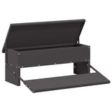 Chicken Treadle Feeder Black 48.5 x 39.5 x 19 cm 874672