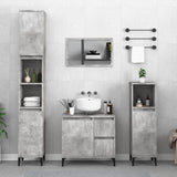 Bathroom Cabinet Concrete Grey 30x30x190 cm Engineered Wood 819800