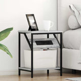 Bedside Cabinet 2 pcs Grey Sonoma 38 x 30 x 48 cm 859587