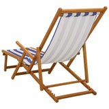 Folding Sun Lounger 3 Position Solid Eucalyptus Wood 42024924