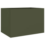 ZNTS Planter Olive Green 62x40x39 cm Cold-rolled Steel 841598