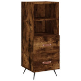 Highboard Smoked Oak 34.5x34x180 cm Engineered Wood 3200238