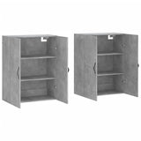 Wall Mounted Cabinets 2 pcs Concrete Grey Engineered Wood 3197893
