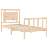 Bed Frame without Mattress 100x200 cm Solid Wood Pine 3192156