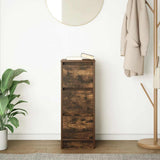 Sideboard Smoked Oak 29,5x34x76 cm Engineered Wood 861638