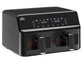 8L Dual Basket Air Fryer, 8-in-1 Air Fryer Oven with Digital Display, Visible, Timer, Preheat for T3398P329930